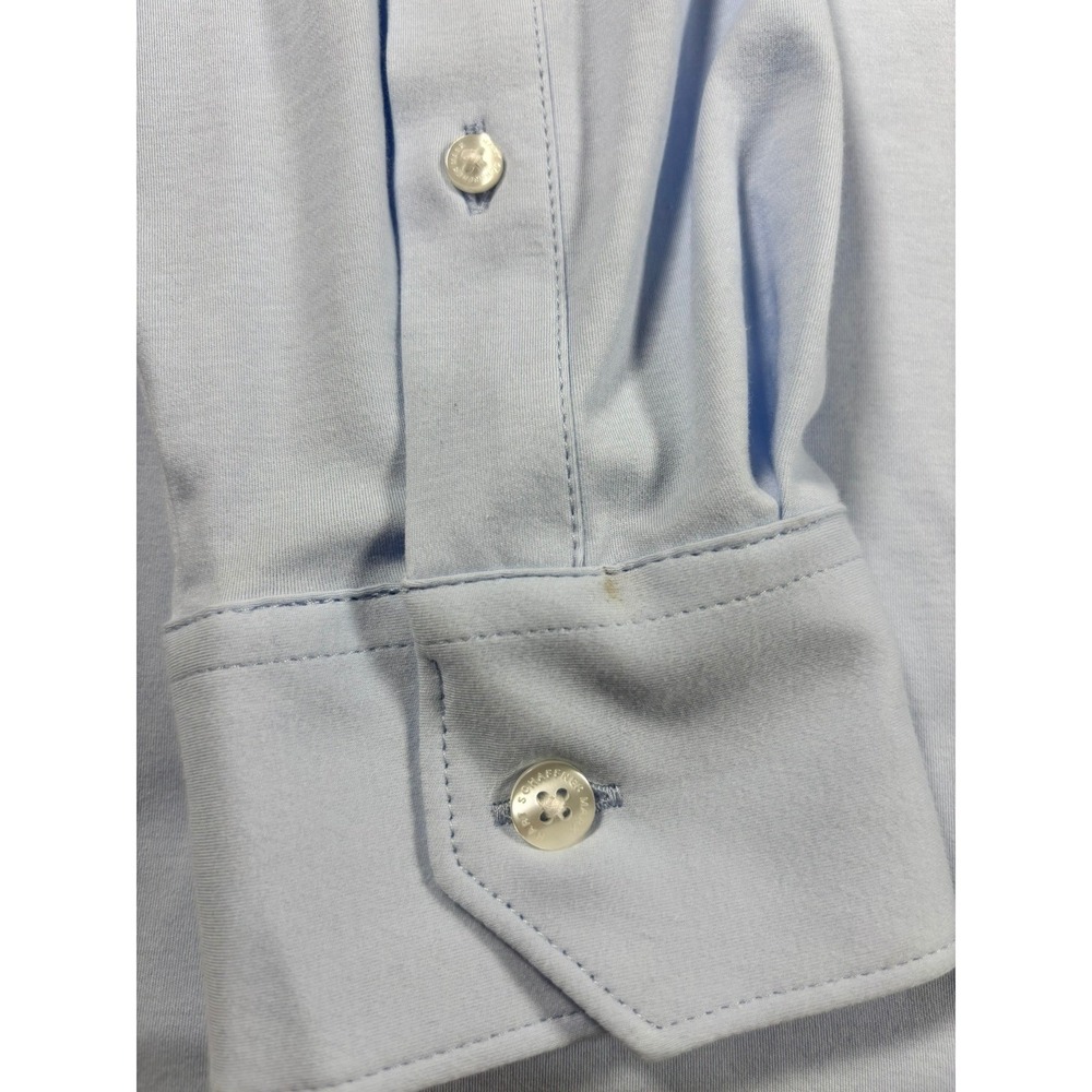 NWT Hart Schaffner Marx State Street Essentials Light Blue Shirt L - Picture 7 of 7